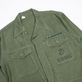 60s Vintage USMC Marines P56 Utility Shirt - Medium