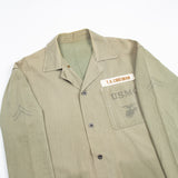 40s WW2 Vintage USMC Named P41 HBT jacket - Medium