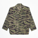 Deadstock 60s Vietnam War Vintage Late-War Lightweight Sparse (LLS) Tigerstripe Shirt - Large