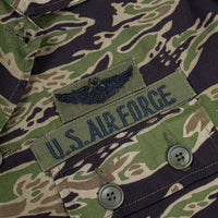 Deadstock 60s Vietnam War Vintage Late-War Lightweight Sparse (LLS) Tigerstripe Shirt - Large