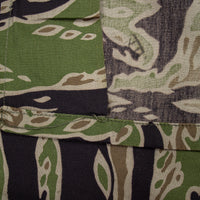 Deadstock 60s Vietnam War Vintage Late-War Lightweight Sparse (LLS) Tigerstripe Shirt - Large