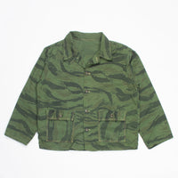 70s Vintage Hunting Tigerstripe Shirt - Large