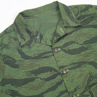 70s Vintage Hunting Tigerstripe Shirt - Large