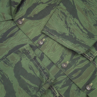 70s Vintage Hunting Tigerstripe Shirt - Large