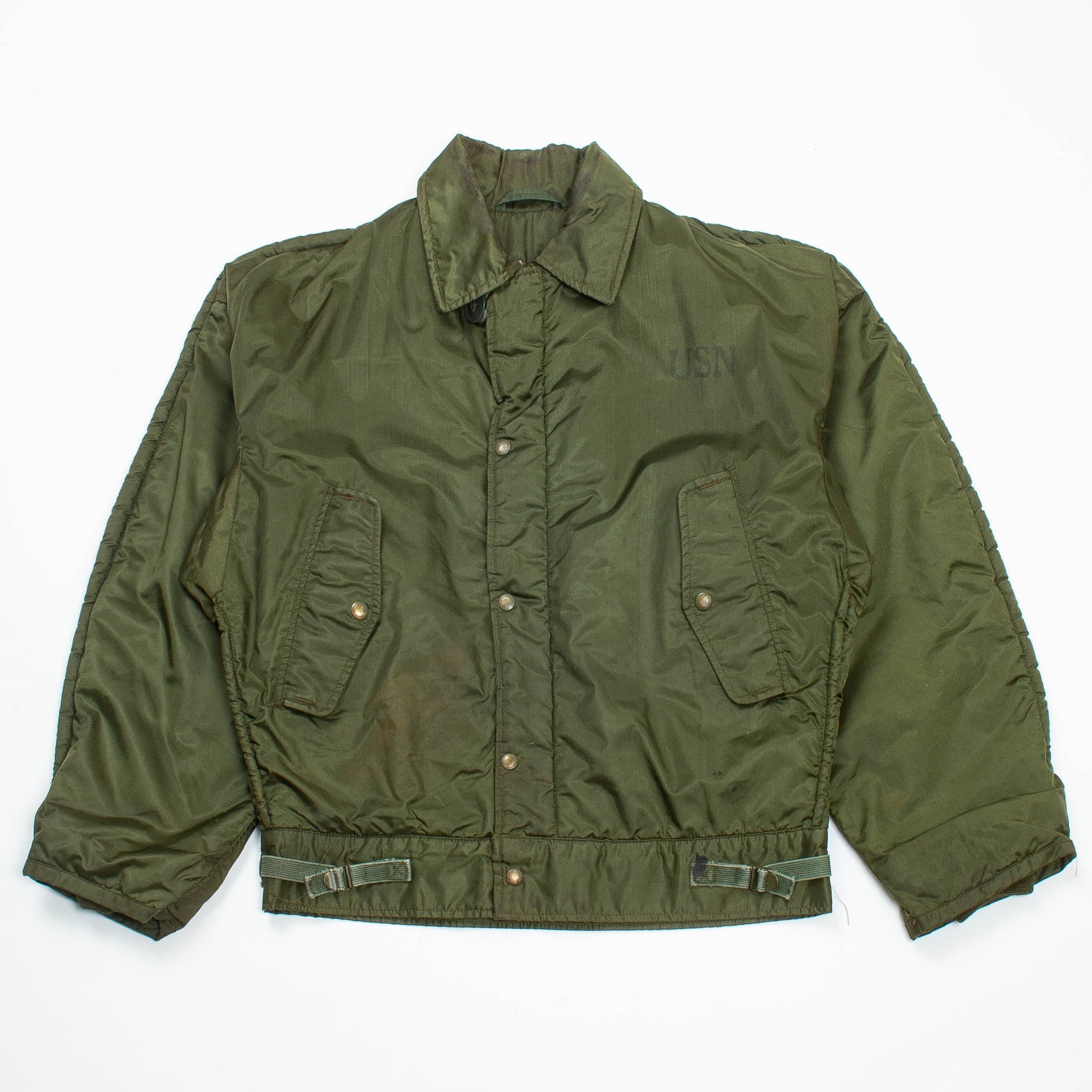 ミリタリージャケット　防寒外皮1A 1963 Dated US Navy A-1 Impermeable Deck Jacket - Large – Omega