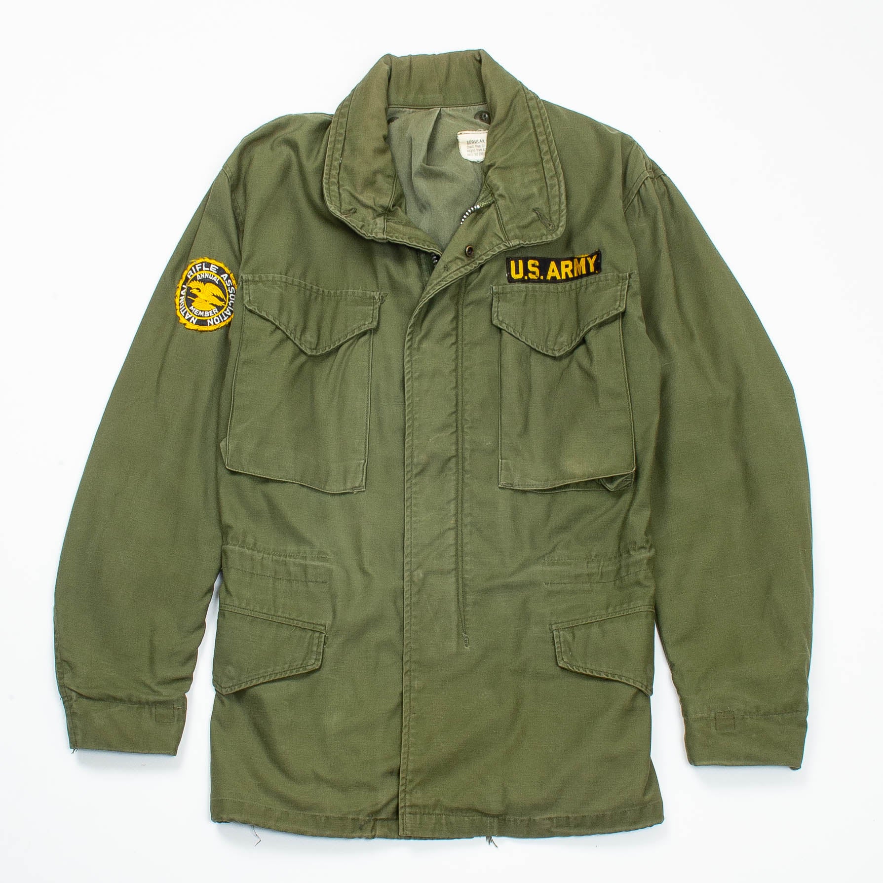 1960’s U.S. ARMY M-65 FIELD JACKET 1st Rare 60s Vintage 1st Pattern M65 Field Jacket - Small