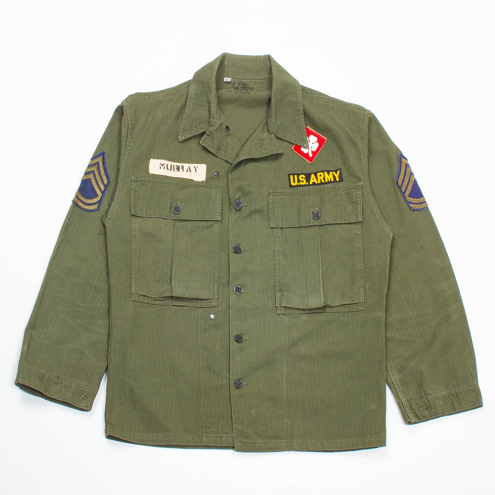 40s WW2 Vintage '45D' HBT Jacket - Medium – Omega Militaria
