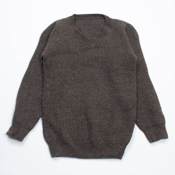 Vintage European Military Grey Wool Sweater - X-Small