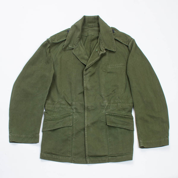 60s Vintage British Army Drill Overall Jacket - Small