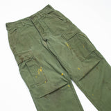 1967 Vietnam War Vintage Poplin Tropical Combat Trousers - 28x30