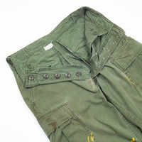 1967 Vietnam War Vintage Poplin Tropical Combat Trousers - 28x30