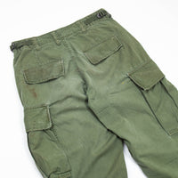 1967 Vietnam War Vintage Poplin Tropical Combat Trousers - 28x30