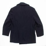 Vintage US Navy Black Pea Coat - Small