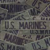1x Original 1970s/80s Subdued Embroidered US Marines Branch Tape Patch