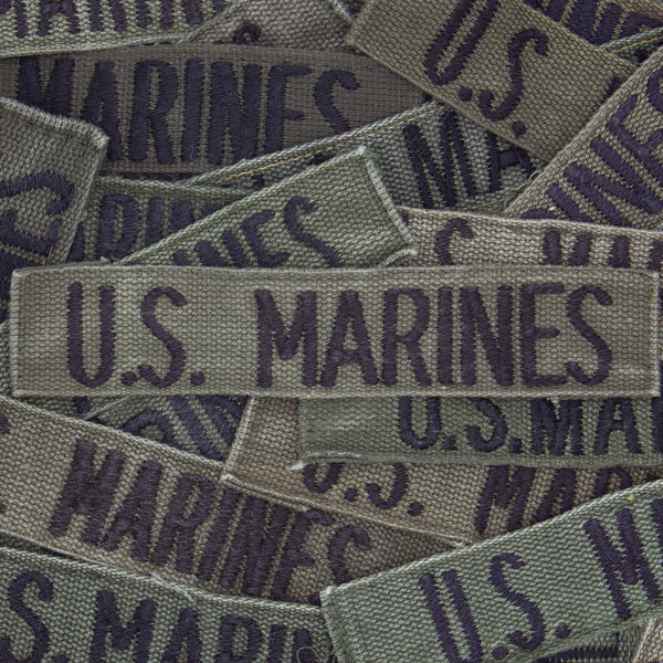 1x Original 1970s/80s Subdued Embroidered US Marines Branch Tape Patch