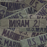1x Original 1970s/80s Subdued Embroidered US Marines Branch Tape Patch