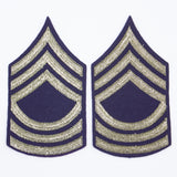 NOS 40s Vintage US Army Master Sergeant Rank Patch Set