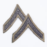 60s Vietnam War Private Subdued Twill Rank Patch Set
