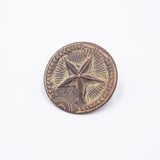 60s Vietnam War Relic North Vietnamese NVA Metal Pith Helmet / Cap Badge