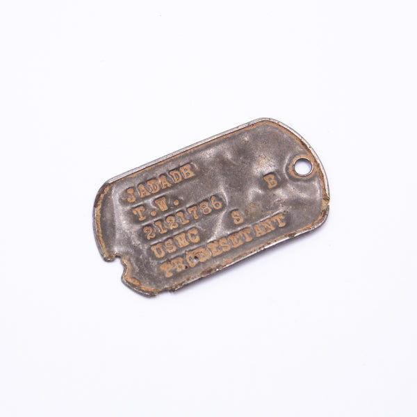 60s Vietnam War T. W. Jadadh 2121786 USMC Dog Tag
