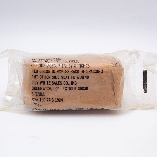 Original Vietnam War 1974 Dated Camouflaged First Aid Dressing