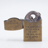 60s Vietnam War Vintage Engraved Genuine Zenith Lighter