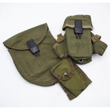 Rare 1973 & 1974 M-1972 Ammunition, Compass & E-Tool Pouch Set
