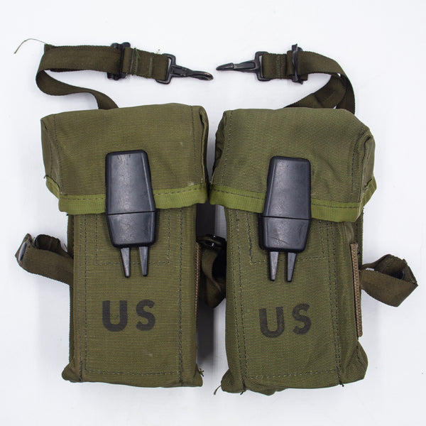 NOS 1969 Vietnam War M1967 M67 Long Ammunition Pouch Set