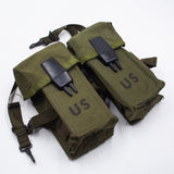 NOS 1969 Vietnam War M1967 M67 Long Ammunition Pouch Set