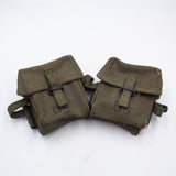 2x NOS 60s Vietnam War M-1956 Short Ammunition Pouch Set