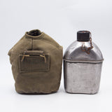 1943 - 1945 WW2 US Military 1 Qt Canteen Set