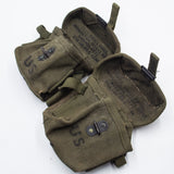 2x NOS 60s Vietnam War M-1956 Short Ammunition Pouch Set