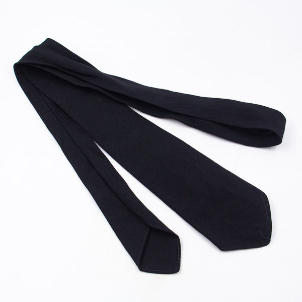 60s US Army Class A Dress Uniform Black Wool Necktie