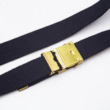 60s US Army Black Trouser Belt - 34"