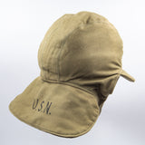 NOS 40s WW2 Vintage US Navy Foul Weather Flight Deck Cap - Size 7