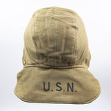 NOS 40s WW2 Vintage US Navy Foul Weather Flight Deck Cap - Size 7 1/4