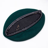 Original 60s Vietnam War Vietnamese Tailor-Made Green Wool Beret