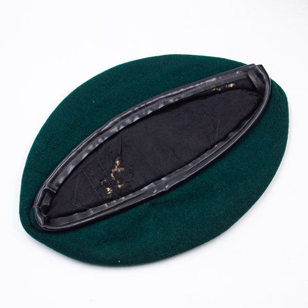 Original 60s Vietnam War Vietnamese Tailor-Made Green Wool Beret