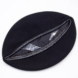 Original 60s Vietnam War Vietnamese Tailor-Made Black Wool Beret