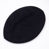 Original 60s Vietnam War Vietnamese Tailor-Made Black Wool Beret