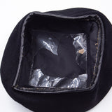 Original 60s Vietnam War Vietnamese Tailor-Made Black Wool Beret
