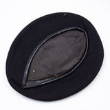 Original 60s Vietnam War Vietnamese Tailor-Made Black Wool Beret