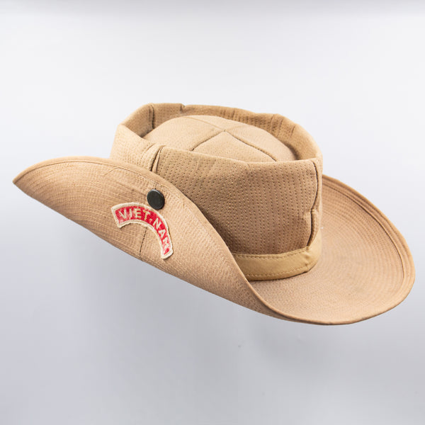 60s Vietnam War Vietnamese-Made Cowboy Hat - Medium