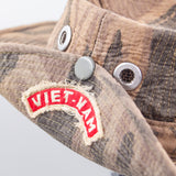 60s Vietnam War Vietnamese-Made Tigerstripe Cowboy Hat