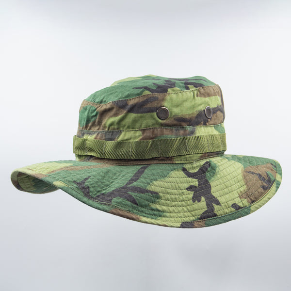 NOS 60s Vietnam War Vintage ERDL Tropical Combat Boonie Hat - 6 7/8