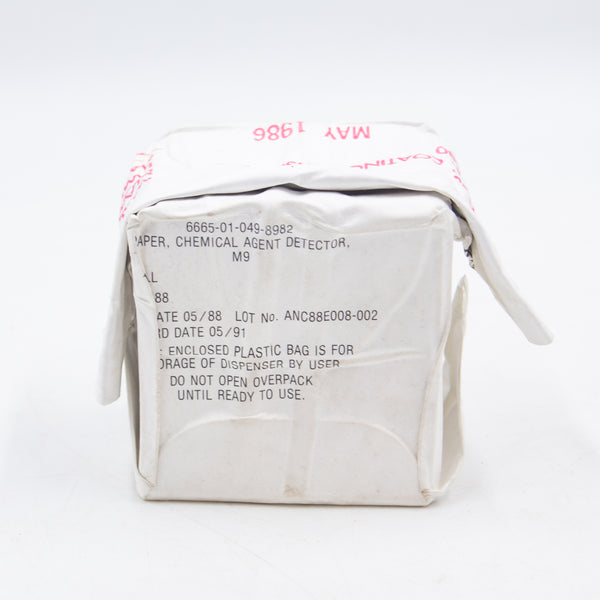 NOS 1988 NOS M9 Chemical Agent Detector Paper