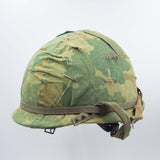 60s Vietnam War US Army Airborne / Para M1C Helmet Set