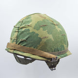 60s Vietnam War US Army Airborne / Para M1C Helmet Set