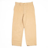 60s Vietnam War Vintage Khaki Wool Tropical Trousers - 34x29
