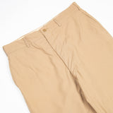 60s Vietnam War Vintage Khaki Wool Tropical Trousers - 34x29